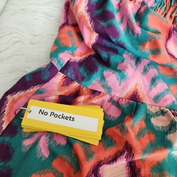 SSYS Tiered Maxi Skirt M‎ Ikat Sadie Boho Hippie Patchwork Cottage Pull on Lined - Picture 12 of 13